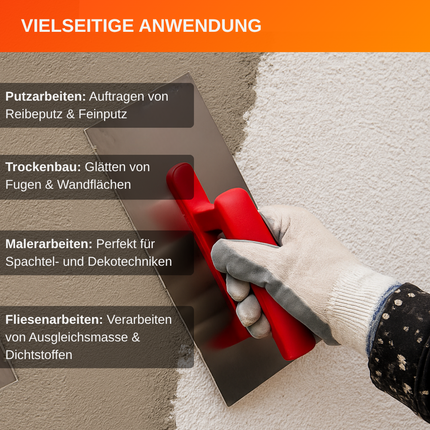 Glättekelle - JUST- rostfrei, 280 x 130 mm