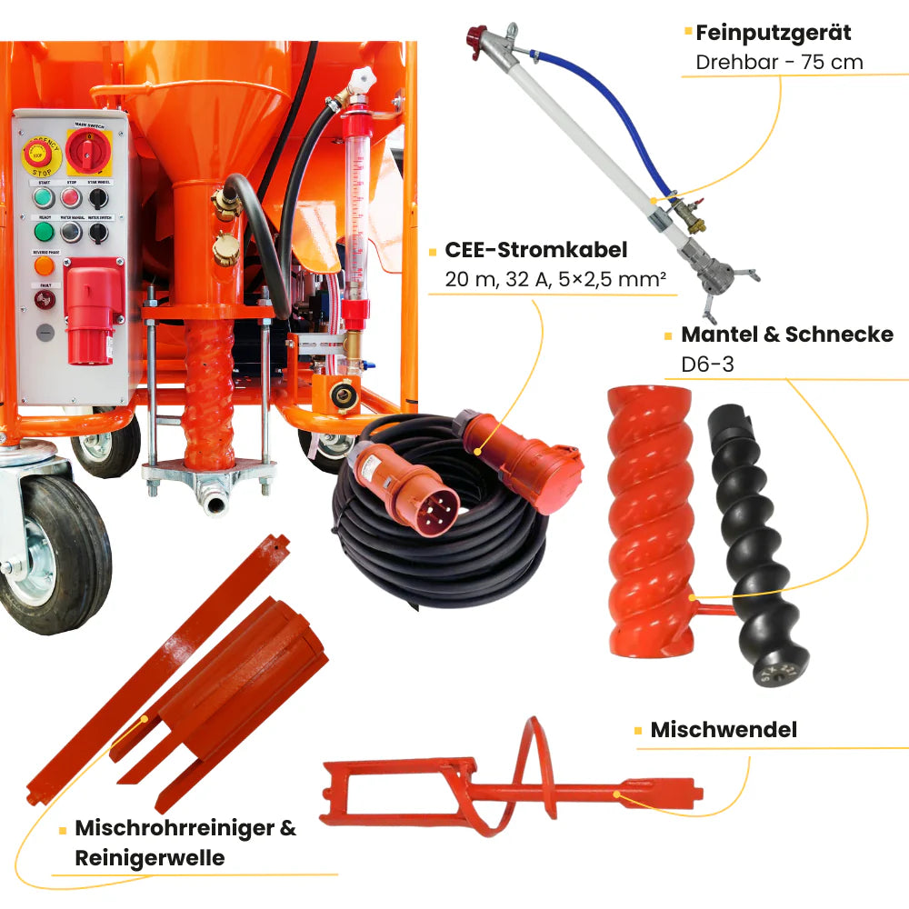 Verputzmaschine NG500 pft g4 baugliech, putzmaschine ersatzteile, feinputzgerät, schneckenmantel set