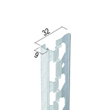 Profilé de finition pour enduit intérieur (9 mm)