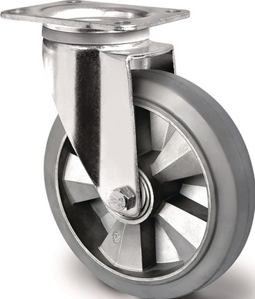 Schwerlastlenkrolle Lenkrolle Elastikgummi 135 mm 110 mm TECWERK