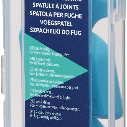 TECWERK Fugenspachtel Set 4-teilig für eckige und runde Fugen, Kunststoff