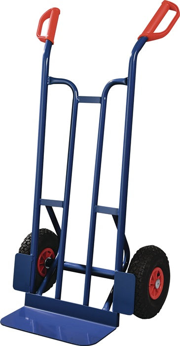 Sackkarre Höhe 1150 mm Schaufel-L150xB400mm Tragfähigkeit 250 kg saphirblau, RAL 5003 TECWERK