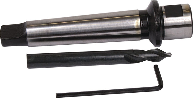TECWERK Aufnahmeschaft MK 2 mit Zentrierbohrer für HM-Lochsägen 31-100 mm