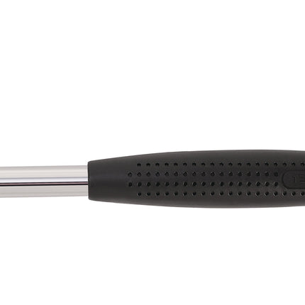TECWERK Maurerhammer 600 g geraut Rheinische Form mit Stahlrohrstiel und Stiftsicherung