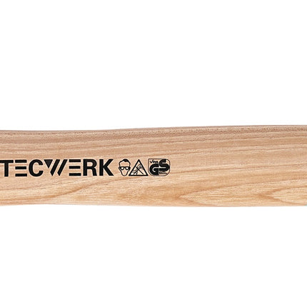 TECWERK Schlosserhammer 1000g, Hickorystiel mit Nylonschutzhülse, DIN 1041