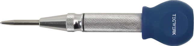 Automatikkörner, Länge 135 mm, Schaftquerschnitt 2 mm, mit Federmechanismus für Einhandbedienung – TECWERK