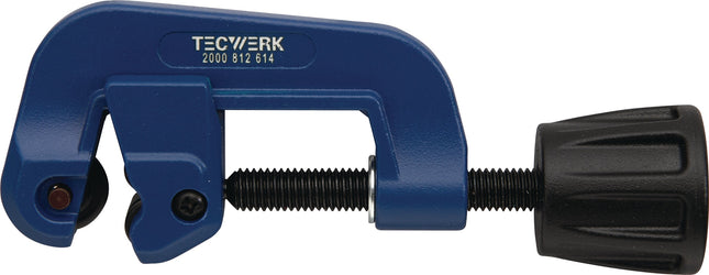Rohrabschneider 3–35 mm, 120 mm, für Cu, Al, VA (max. 2 mm) und dünnwandige Stahlrohre – TECWERK