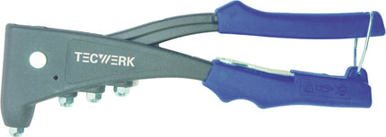 TECWERK Handblindnietsetzgerät Länge 255 mm Arbeitsbereich 2,4 - 5 mm mit Öffnungsfeder