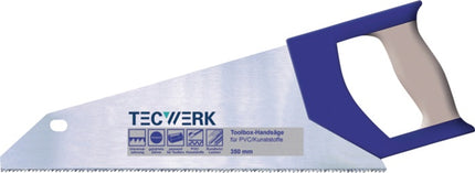 TECWERK Handsäge Blattlänge 350 mm 12 feine Spezialzahnung