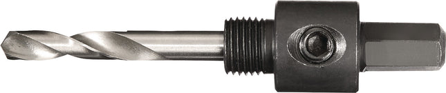 Aufnahmeschaft 6-KT 9,5 mm mit Zentrierbohrer für Lochsägen 14-30 mm TECWERK