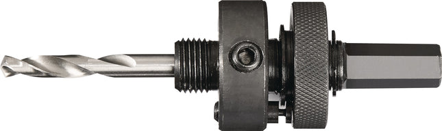 TECWERK Aufnahmeschaft 6-Kant 11,0 mm mit Zentrierbohrer für Lochsägen 32-152 mm