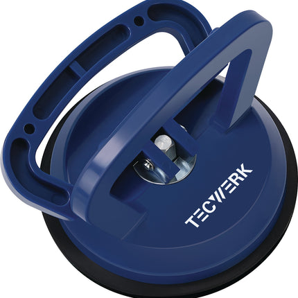 TECWERK Saugheber 45 kg Tragkraft, Kopf-Ø 118 mm, 1 Kopf, ABS Kunststoff