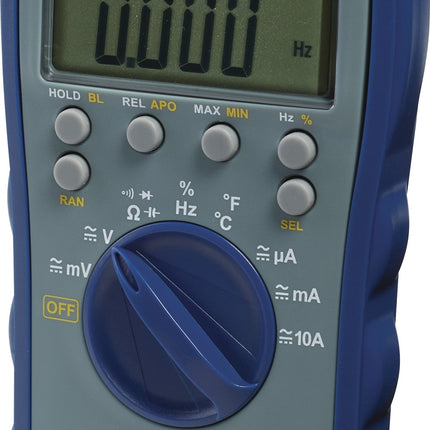 TECWERK Multimeter DMM 10, TRUE RMS, 0-600 V AC/DC, CAT III 600 V