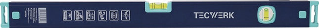 Wasserwaage Aluminium blau Spiegellibelle max. ±0,5 mm/m