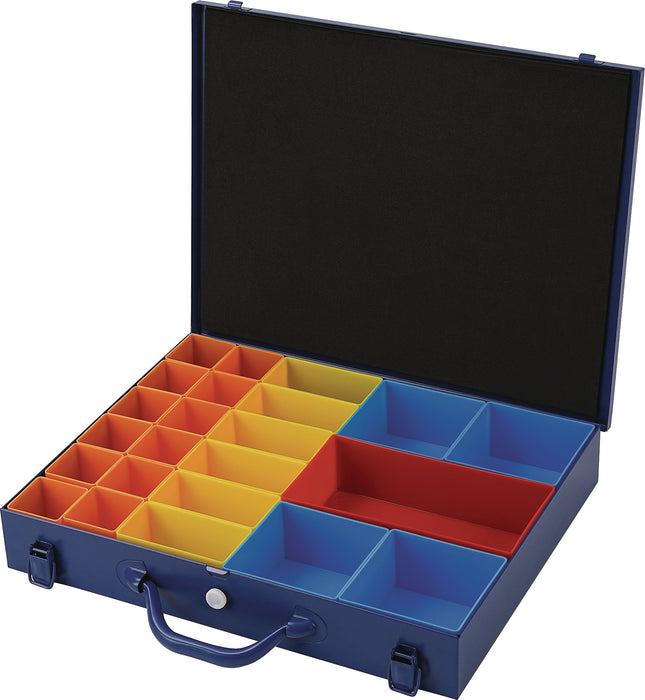 Sortimentskasten 23 Fächer, blau, 438x342x70 mm – TECWERK