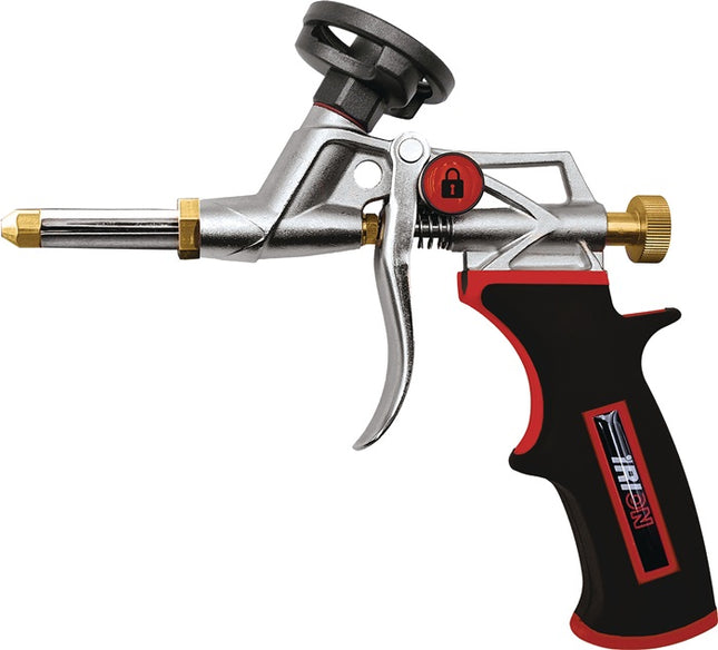1K-Montagepistole Metall Lite Micro Metall f.1K-PU-Pistolenschäume – Dosenadapter antihaftbeschichtet