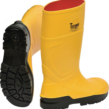 Sicherheitsstiefel Rönne gelb S5 SR CI FO EN ISO 20345:2022 – Stahlkappe und korrosionsfreie Stahlzwischensohle