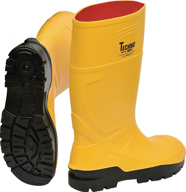 Sicherheitsstiefel Rönne Gr. 40 gelb S5 SR CI FO EN ISO 20345:2022 – Stahlkappe und korrosionsfreie Stahlzwischensohle