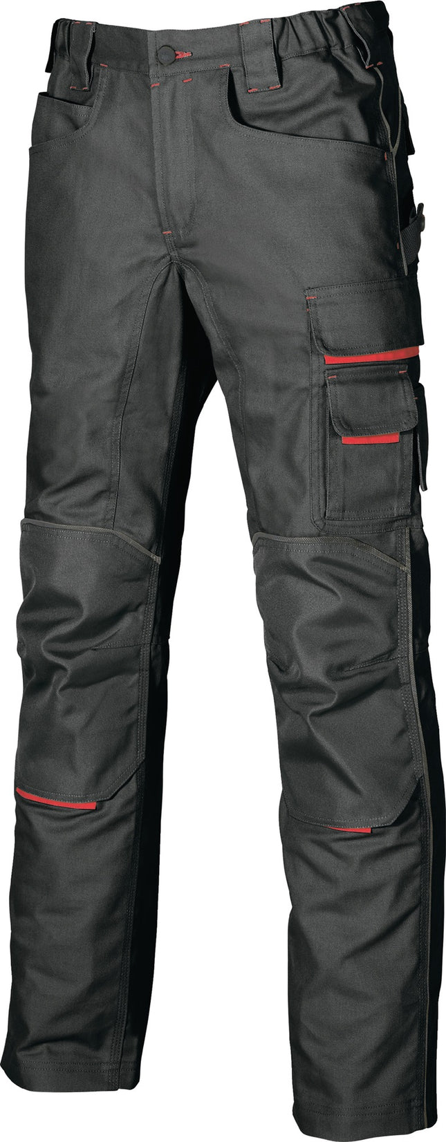 U.POWER Don't Worry Hose Free Gr. 46 schwarz/carbon - Arbeitshose mit Stretch – Baumwolle, 60%