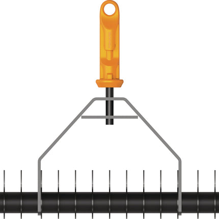 Fiskars – OneClick Rasenlüfter, 360 mm Arbeitsbreite, 21 Zinken, für Rasenfilz und Moos