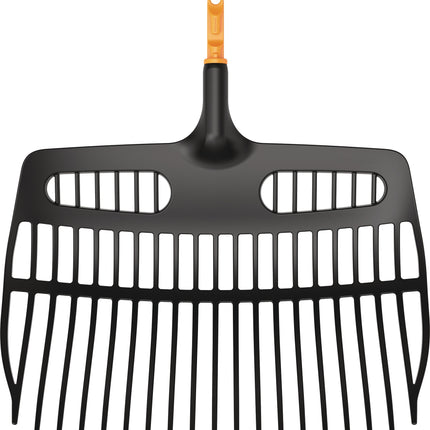 Fiskars – Schaufelrechen OneClick, Arbeitsbreite 480 mm, Zinkenlänge 160 mm, 19 Zinken, Kunststoff