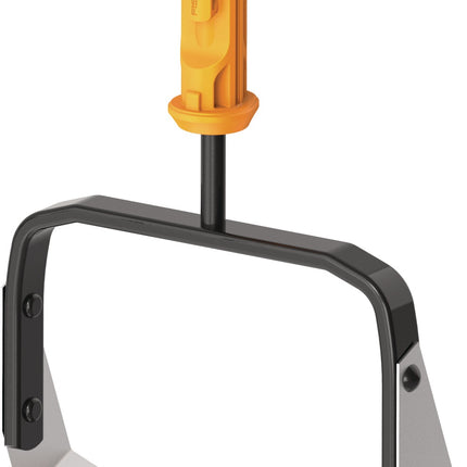Fiskars OneClick Jäter 155 mm Borstahl – Unkrautjäten leicht gemacht – Kompatibel mit OneClick-Stiel oder OneClick-Griff