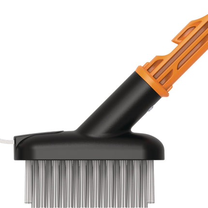 Fiskars – Fugenbürste OneClick Stahl/Kunststoff – Effektiv Moos aus Plattenfugen entfernen