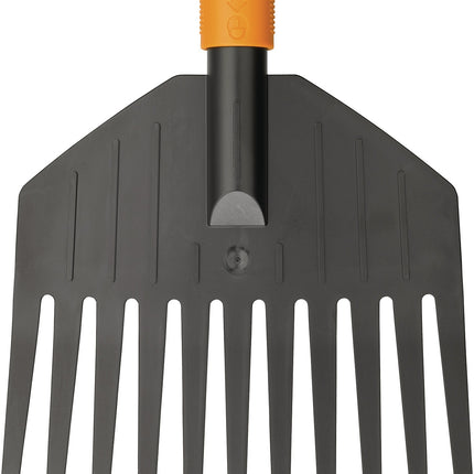 Fiskars Laubbesen QuikFit™ klein, Arbeitsbreite 220 mm, 11 Zinken, für Wege, Rasen und Beete
