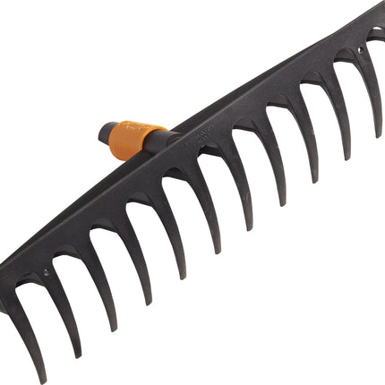 Fiskars QuikFit™ Kunststoffrechen, Arbeitsbreite 410 mm, 12 Zinken