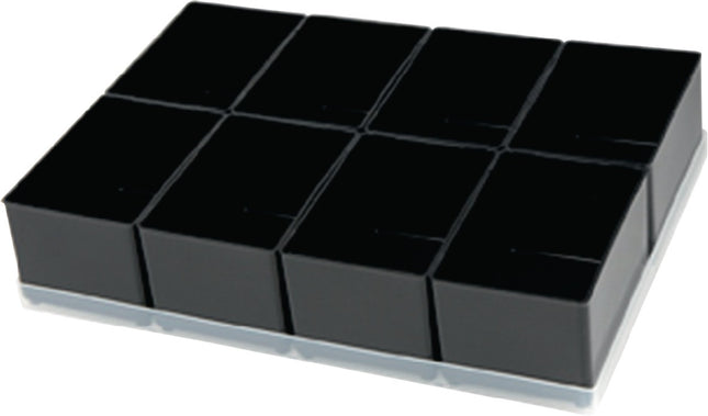 RAACO Einteilungsset A8-1 ESD, 8-teilig, B55xT79xH47 mm, schwarz