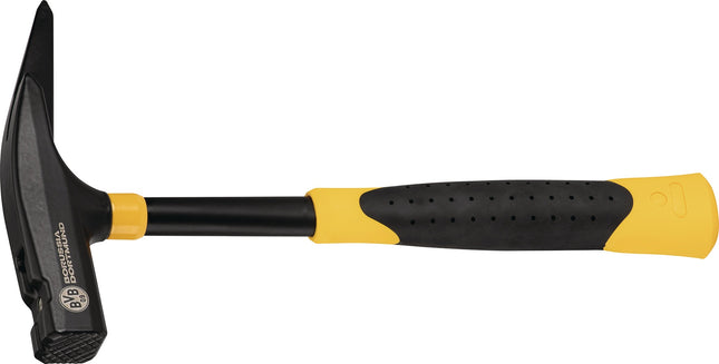 Picard – Latthammer BVB-Look 62010 DIN 7239, Kopfgewicht 600 g, mit Magnet, geraut, Stahlrohrstiel, 760 g
