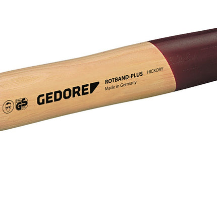 GEDORE Schlosserhammer Rotband-Plus 1500g, Hickorystiel mit Stahlschutzhülse, DIN 1041