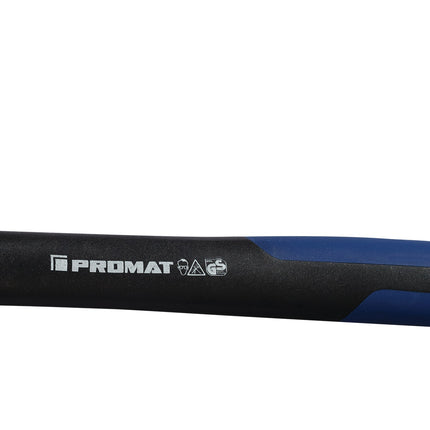 PROMAT Latthammer 600 g mit Magnet, geraut, schwarz lackiert, Mehrkomponenten-Nylonstiel