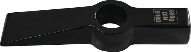 Maurerhammer 500g glatt Rheinische Form o.Stiel – ohne Stiel, DIN 5108 gesenkgeschmiedet