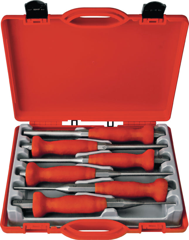 6-teilig Splintentreiber-Satz 2-3-4-5-6-8 mm in Kunststoffbox von PEDDINGHAUS