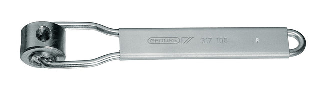 Stockschraubenschlüssel 3171 für M6 / M8 / M10 / M12 mit drehbarem Gewindeeinsatz, vernickelt, 220 mm – GEDORE