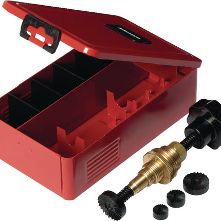 BRINKO Wasserhahnventilfräser-Set Arbeitsbereich 3/8-1" Metallkassette