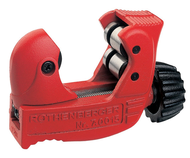 Rothenberger – Kupferrohrabschneider Mini Max 3-28 mm, Länge 50 mm, für Cu, Ms, Al, dünnwandige Stahlrohre
