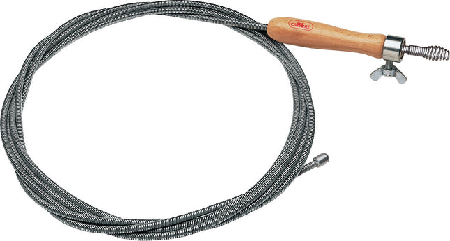 CABERE Rohrreinigungswelle 5 m, Wellen-Ø 9 mm, Krallen-Ø 20 mm, einlagig