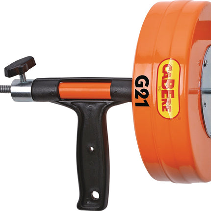 CABERE G21 Hand-/Elektrorohrreinigungsgerät – Spirale 7,5 m, Ø 8 mm – Spiralarretierung vorhanden