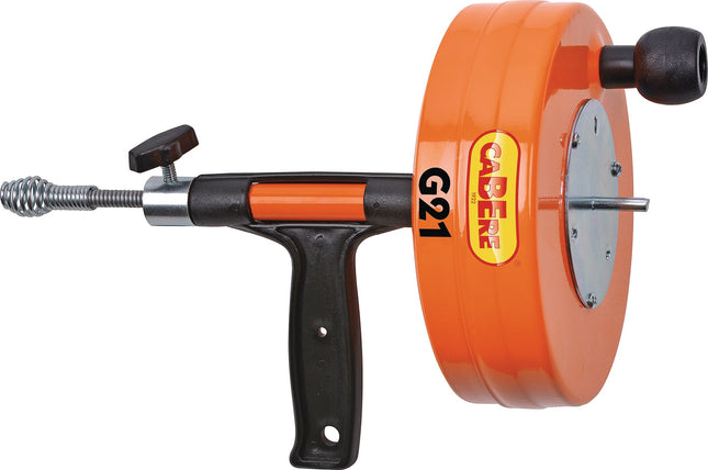 CABERE G21 Hand-/Elektrorohrreinigungsgerät – Spirale 7,5 m, Ø 8 mm – Spiralarretierung vorhanden