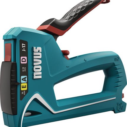 NOVUS Handtacker J-17 dual worker Kunststoff – für Klammern und Nägel