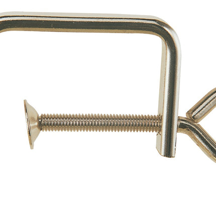 Laubsägezwinge Spannweite 50 mm Stärke 4 mm vernickelt