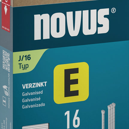 NOVUS Nägel E Typ J, 14 mm Länge, Drahtbreite 1,2 mm, mit Kopf, 1000 Stück