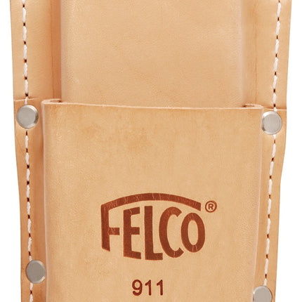 911 Lederetui für Baumscheren und Klappsägen mit Schlaufe, Klammer und Doppelholster – FELCO