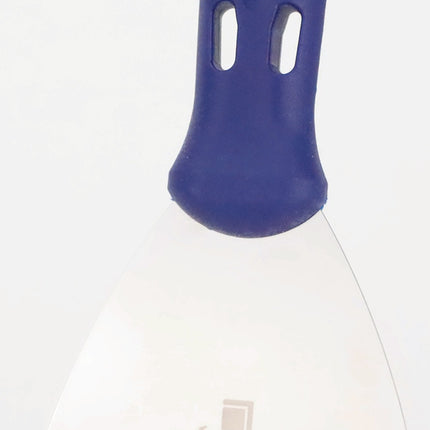 PROMAT Malerspachtel 40 mm, hochglanz-poliert, flachovaler blauer Kunststoffheft, rostfreier Edelstahl