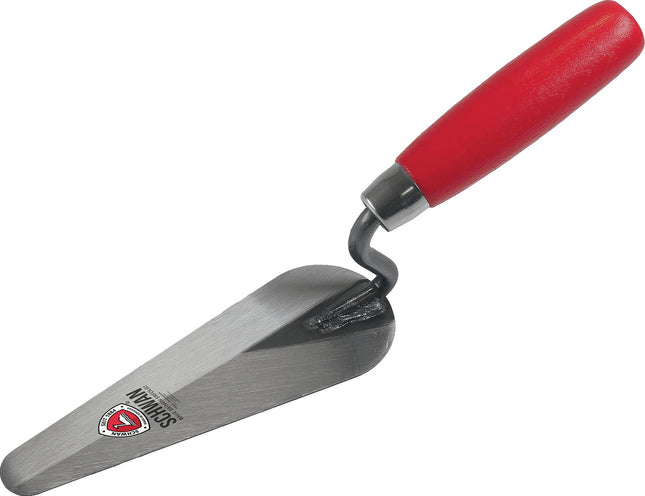 Katzenzungenkelle 285 mm, Blatt gehärtet, gehärteter Stahl, mit Holzheft – SCHWAN