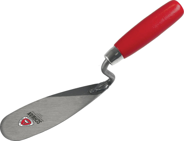 SCHWAN Zungenkelle 270 mm mit Holzheft, Edelstahl, rostfrei – Blatt aus rostfreiem, Gerader Hals, Länge 270 mm