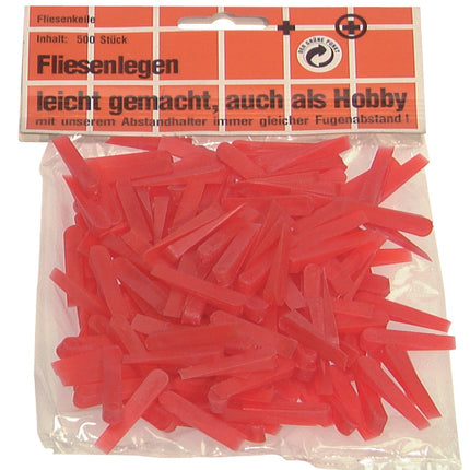 HUFA Fliesenkeil 5 x 30 mm – 500 Stück im Beutel – Kunststoff, Inhalt pro, gleichmäßige Fugenbreiten beim Fliesenlegen