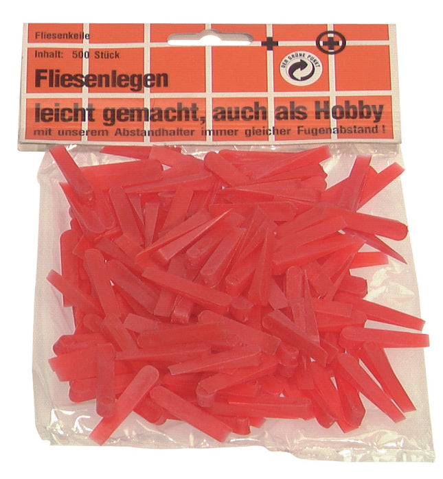 HUFA Fliesenkeil 5 x 30 mm – 500 Stück im Beutel – Kunststoff, Inhalt pro, gleichmäßige Fugenbreiten beim Fliesenlegen